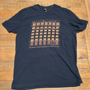 District XL Navy Blue Sixth Floor Museum Dealey Plaza JFK TEXAS SCHOOL BOOK